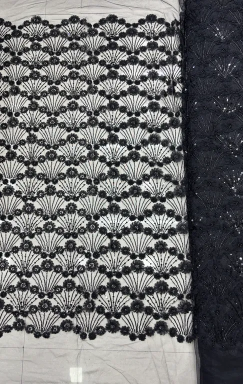 New designer imported ribbon work net fabrics DN-K3704 