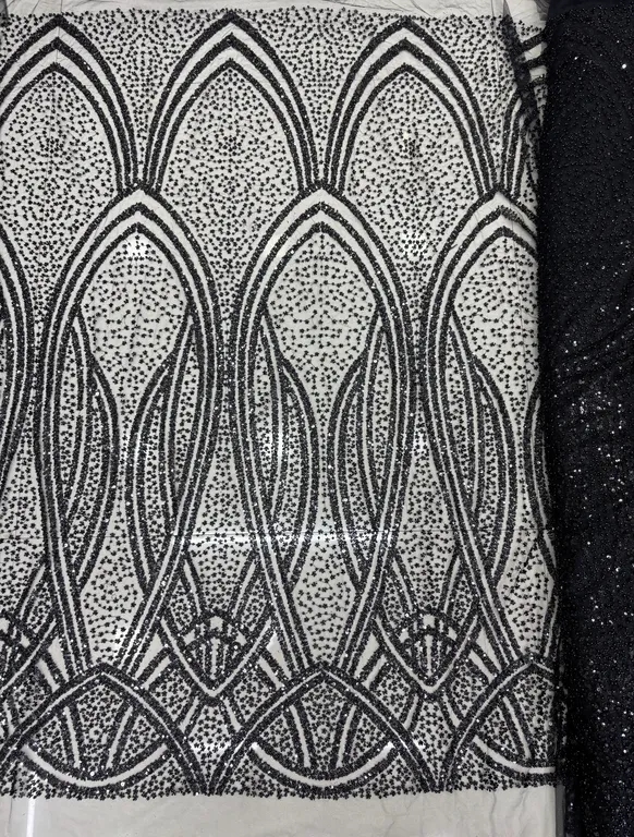 New designer imported beads work net fabrics DN- 623