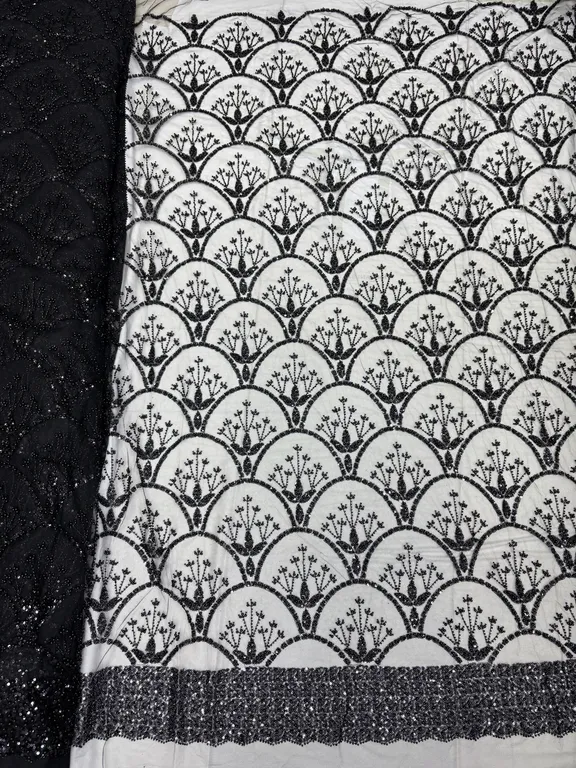 New designer imported beads work net fabrics DN-6216/D1