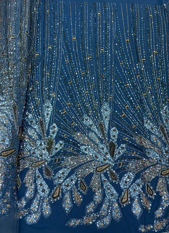 New designer imported beads work net fabrics DN-6639