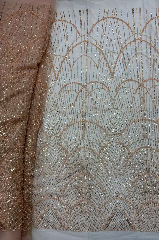 New designer imported beads work net fabrics DN-6744/D3