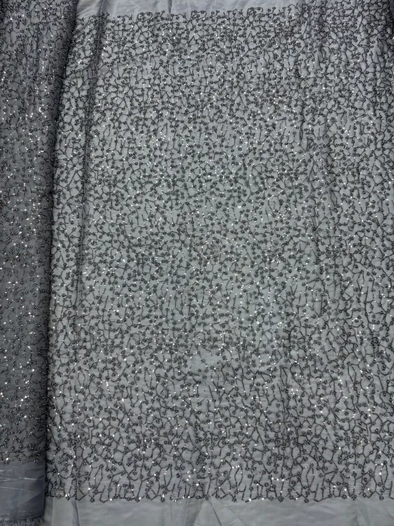 New designer imported beads work on organza fabrics DN-602705/D1