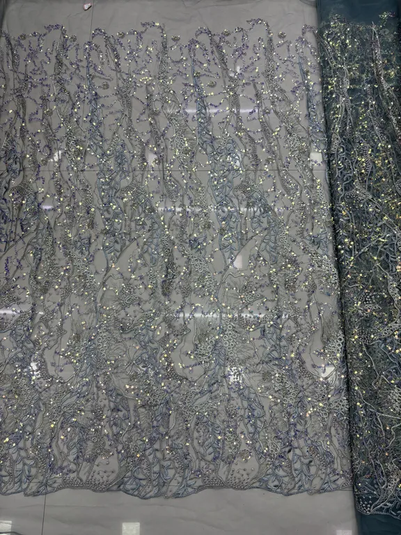 New designer imported beads work net fabrics DN-AD-5