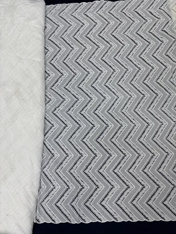 New designer imported dyeable cotton cutwork fabrics DN-dyeable cutwork 10