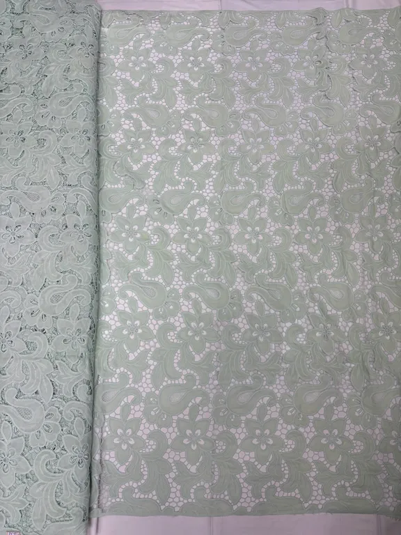 New designer imported cotton cutwork fabrics DN-dyed pc cutwork/D2